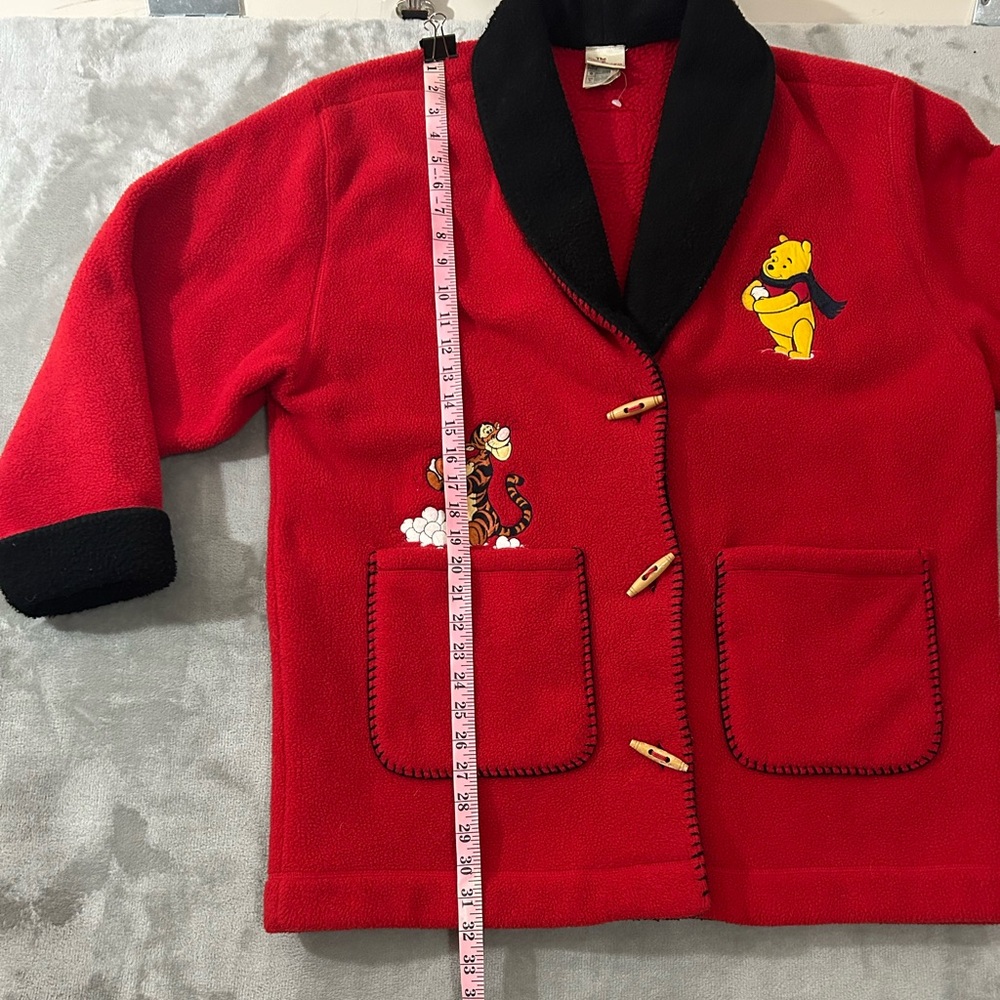 Vintage Disney Pooh & tiger fleece toggle button jacket - Picture 7 of 12